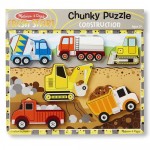 6 pc Melissa & Doug - Construction Chunky Puzzle 